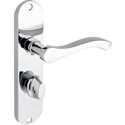 Designer Levers Capri Door Handles Bathroom Polished Chrome - 68599 - from Toolstation