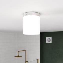 Sensio Mabelle Square Bathroom IP44 Ceiling Light Chrome Round