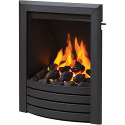 Be Modern / Be Modern Flare Deepline Slide Control Gas Fire 16" Inlet - Black Fascia