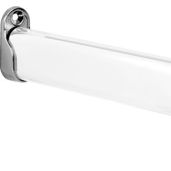 Chrome Oval Wardrobe Rail