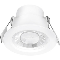 Enlite Enlite Spryte 8W Fixed Integrated Dimmable LED IP44 Downlight Warm White 550lm A - 68755 - from Toolstation