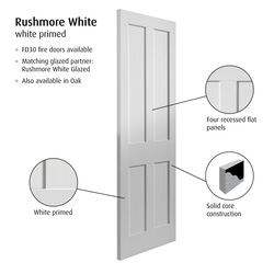 Rushmore White Fire Door