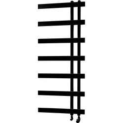 Towelrads Horton Towel Radiator Black 1200 x 500mm 1352Btu