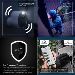 Arlo Pro 4 Security Camera (Outdoor, Indoor) - 1 Camera Kit