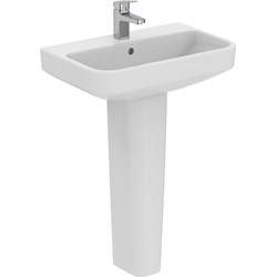 Ideal Standard i.life Compact Basin and Pedestal 60cm 1 Tap Hole