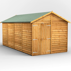 Power Overlap Apex Shed 16' x 8' No Windows