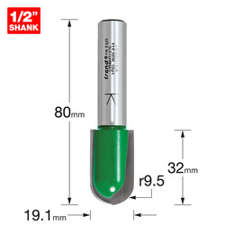 Trend 1/2" Draining Groove Router Cutter