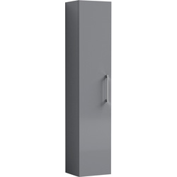 Nuie / nuie Athena Single Door Wall Hung Tall Unit 300mm Grey