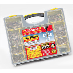 Ulti-Mate II Stick-Fit Zinc & Yellow Plated Screw Attache Case