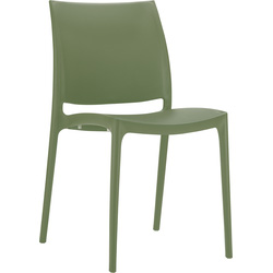 Zap / Maya Side Chair Olive Green