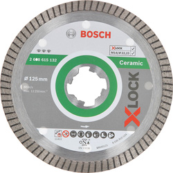 Bosch Ceramic Tile Extraclean Turbo Diamond Blade X-LOCK 125 x 22.23mm