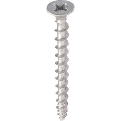 Exterior-Tite Exterior-Tite Pozi Countersunk Outdoor Screw - Silver 4.0 x 30mm - 70144 - from Toolstation