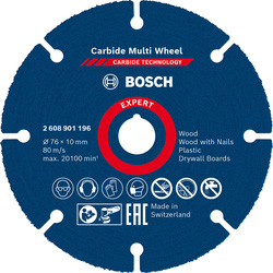 Bosch EXPERT Carbide Multi Material Cutting Disc 76 x 10mm