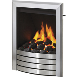 Be Modern / Be Modern Flare Deepline Slide Control Gas Fire 16" Inlet - Brushed Steel Fascia