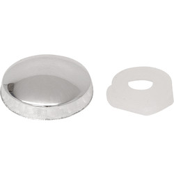 Plastic Dome Screw Cover Polished Chrome
