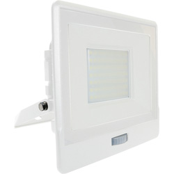 V-TAC IP65 LED PIR Sensor Floodlight with Samsung Chip 50W White 4000lm Warm White