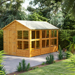 Power / Power Apex Potting Shed 12' x 8' - Double Doors