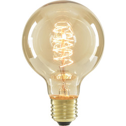 Inlight / G80 Vintage Incandescent Decorative Dimmable Lamp 40W ES (E27) Tinted 140lm