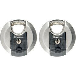 Master Lock / Master Lock EXCELL Stainless Steel Disc Padlock 70 x 10 x 16mm CS