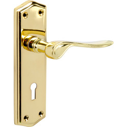 Eclipse Ironmongery Salvesen Brass Handle Lock - 71430 - from Toolstation