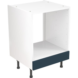 Kitchen Kit Ready Made J-Pull Kitchen Cabinet Base Oven Unit Ultra Matt Indigo Blue 600mm