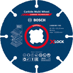 Bosch EXPERT Carbide Multi Material Cutting Disc 125mm X-LOCK
