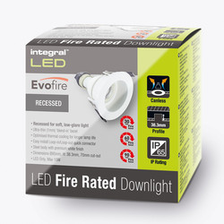 Integral LED Recessed Evofire IP65 Fire Rated Downlight