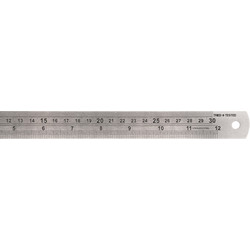 Stainless Steel Ruler 300mm - 71839 - from Toolstation
