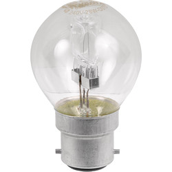 Sylvania Sylvania Energy Saving Halogen Ball Lamp 42W BC (B22d) 625lm - 71951 - from Toolstation