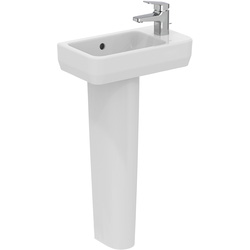 Ideal Standard i.life Guest Basin and Pedestal 45cm 1 Tap Hole