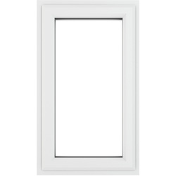 Crystal Casement uPVC Window Left Hand Opening 610mm x 820mm Clear Triple Glazed White