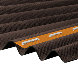 Corrapol Corrapol-BT Corrugated Bitumen Sheet Brown 930 x 2000mm - 72970 - from Toolstation