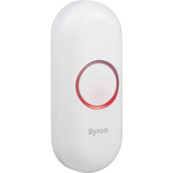 Byron Byron Wireless Bell Push Button  - 73059 - from Toolstation