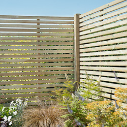 Forest Garden Slatted Fence Panel