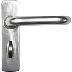 Lockworks / Lockworks Round Bar Aluminium Door Handle Bathroom Polished