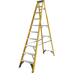 Youngman Fibreglass Swingback Step Ladder 10 Tread SWH 3.70m