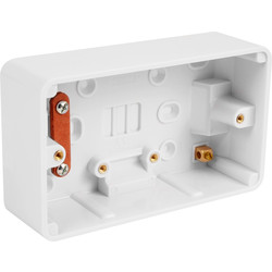 Schneider Electric / Schneider Electric Lisse Moulded Box 2 Gang 47mm