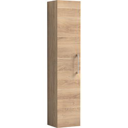 Nuie / nuie Athena Single Door Wall Hung Tall Unit 300mm Bleached Oak