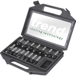 Trend Trend 1/2" Router Cutter Starter Set 15 Piece - 74239 - from Toolstation