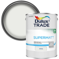 Dulux Trade Supermatt Paint White 5L