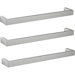 Towelrads Elcot 3 Pack Brushed Chrome Square 630mm