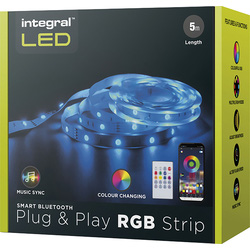 Integral LED / Integral LED IP20 5m RGB Flexible Strip Kit Plug and Play