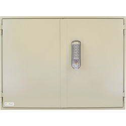 Key Secure By Codelocks Extra Security Key Cabinet with CL2255 Electronic Lock 100 Padlock Hooks