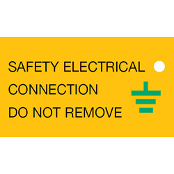 Safety Electrical Connection Warning Labels Vinyl 80 x 35mm