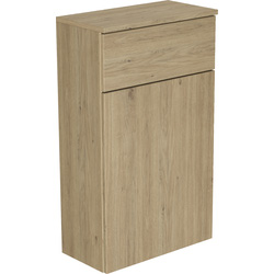 Newland WC Unit and Worktop Natural Oak 500mm