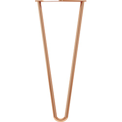 Rothley / Rothley 2-Pin Hairpin Leg 350mm Polished Copper