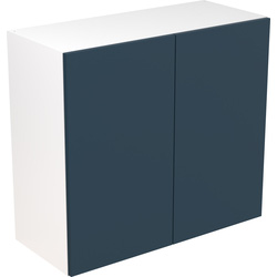 Kitchen Kit / Kitchen Kit Flatpack Slab Kitchen Cabinet Wall Unit Ultra Matt Indigo Blue 800mm