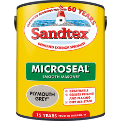 Sandtex / Sandtex Ultra Smooth Masonry Paint 5L Plymouth Grey