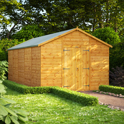 Power / Power Apex Shed 20' x 10' No Windows - Double Doors