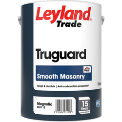 Leyland Trade / Leyland Trade Truguard Smooth Masonry Paint 5L Magnolia